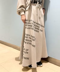 【R2503-LFS860】 Logo flared skirt (1740966）
