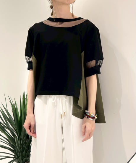 【R2601-BPC933】 Back pleated top (1741058）