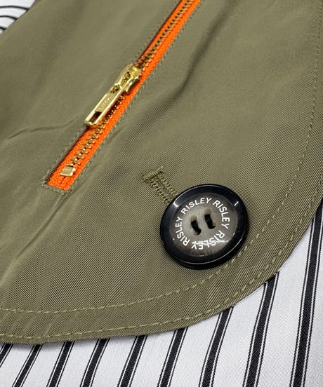 【R2501-MOP749】Front zip shirt (1740875)