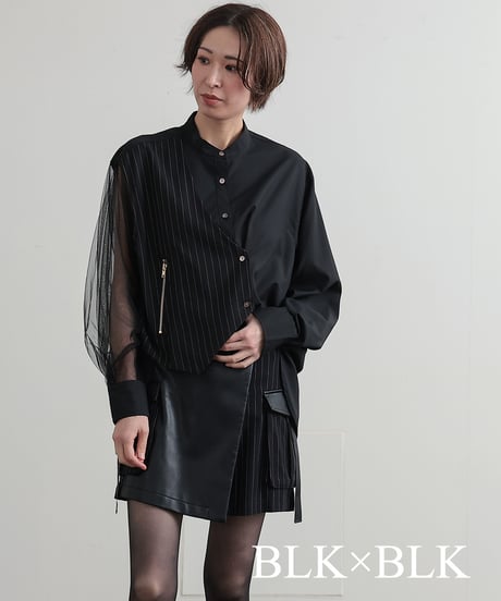 【R2403-BSH674】Shirts with vest (1740806)