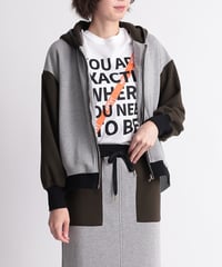 【R2403-BFP714】Back punching hoodie with frills (1740839)
