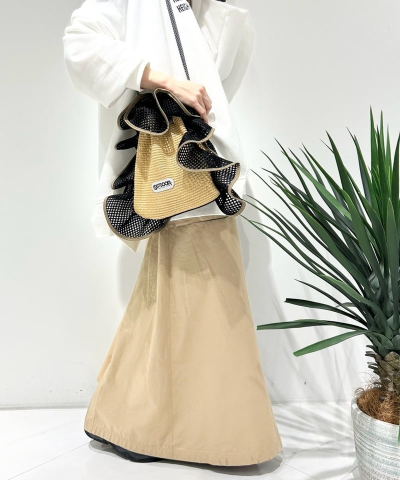 最終値下げ♡RISLEY♡outdoor♡Ruffled basket bag R2501-BFB32】Ruffled basket bag（1740889） | RISL