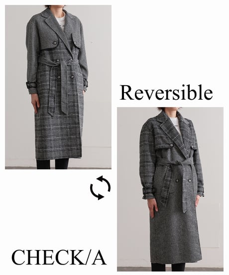 【R2403-REC684】Reversible ensemble coat (1680039)