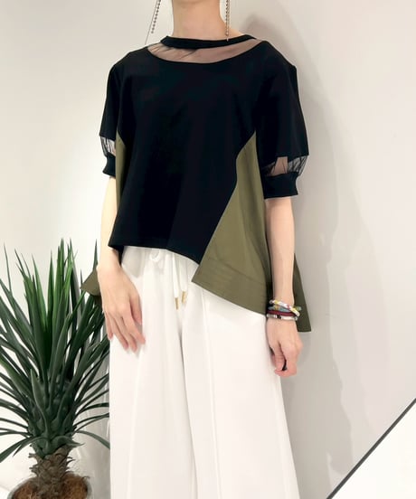 【R2601-BPC933】 Back pleated top (1741058）