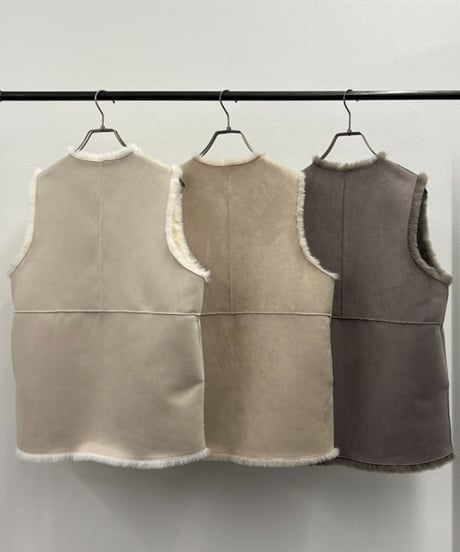 【R2503-RFV837】Faux rabbit fur vest（1680050）