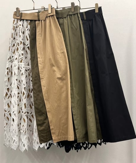 【R2501-DRS756】Asymmetry Lace skirt (1740878)