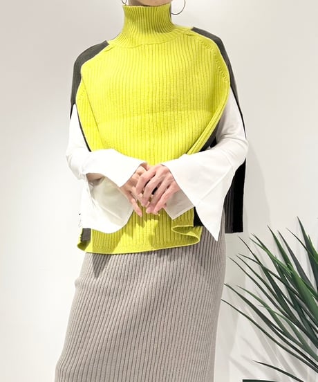 【R2403-NPO752】Knit poncho (1740869)