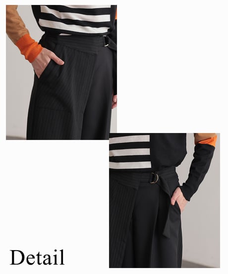 【R2403-SPT736】Wrapped pants (1740846)