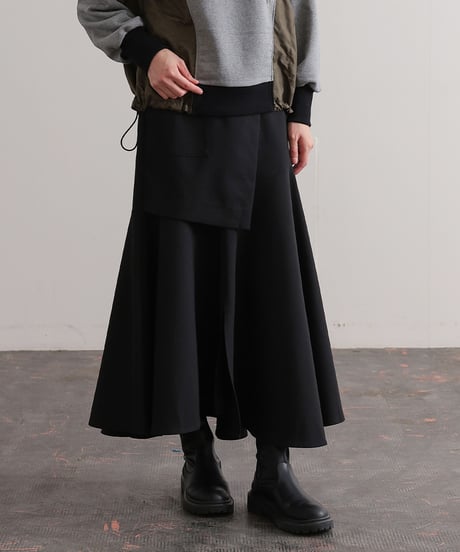 【R2403-RSK744】 Wrapped skirt (1740864)