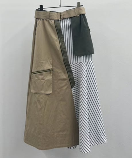 【R2601-LSK923】 Asymmetric military skirt (1741030)