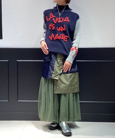 【R2403-HLN728】Hand embroidery knit (1740835)