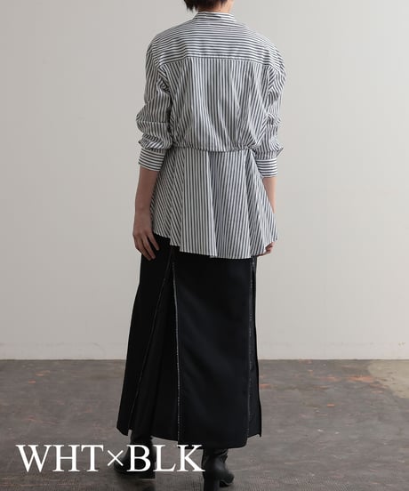 【R2403-ESB700】No collar ensemble blouse (1740796)