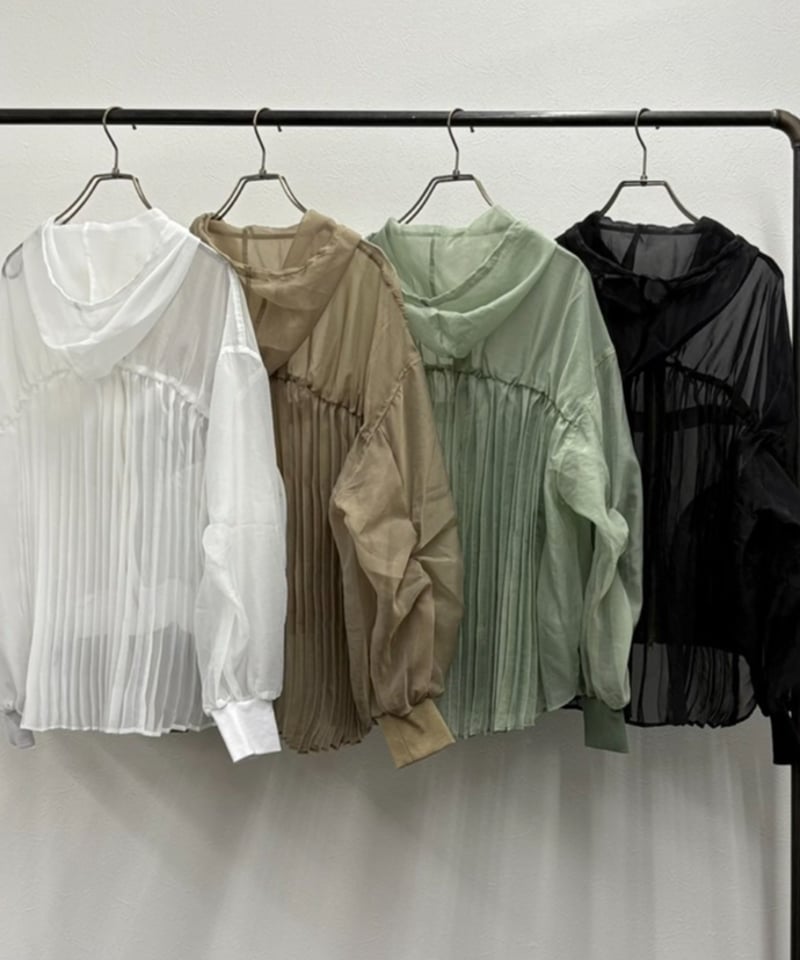 RISLEY Back pleats blouson シアー ブラック 近年 ?media_id=3594931633344343112