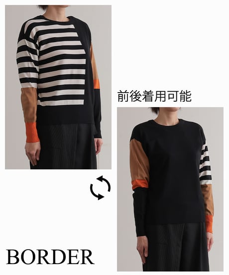 【R2403-BPO733】Bicolor knit (1740837)