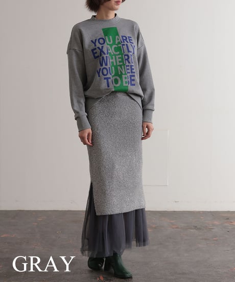 【R2403-MLS734】Logo sweat (1740843)