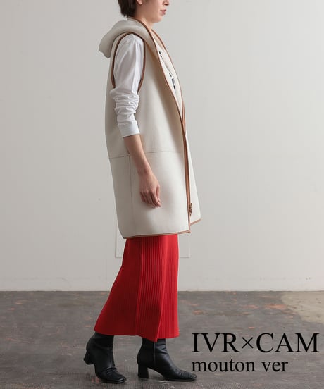 【R2303-RBV529】Reversible boa vest (1680028)