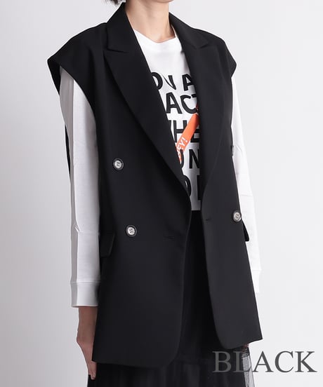 【R2601-SLJ696】 Sleeveless jacket (1740818)