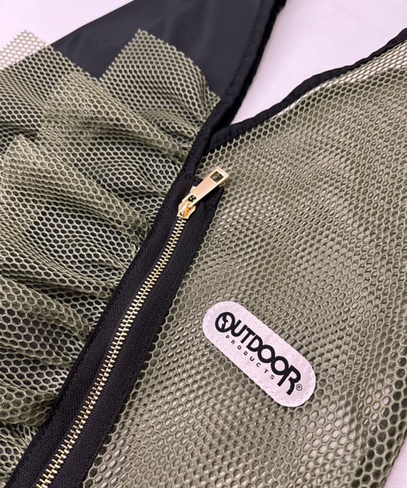 【R2501-TMF31】Triangle mesh bag with frills　(1740888)
