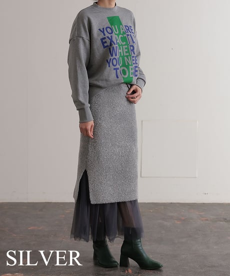 【R2403-NES723】Ensemble knit skirt (1740838)