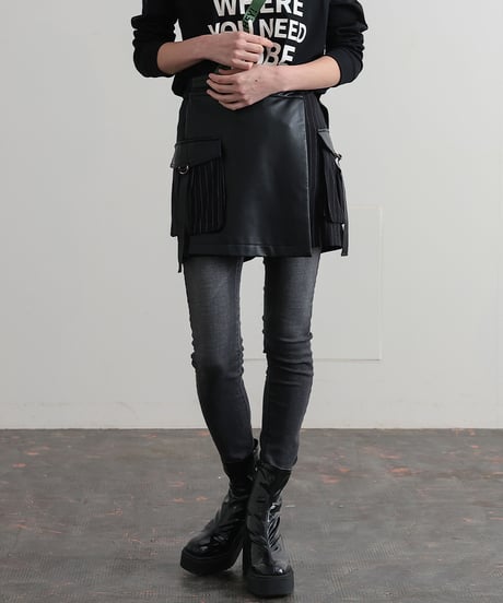 【R2403-LSP697】Wrap pants (1740808)