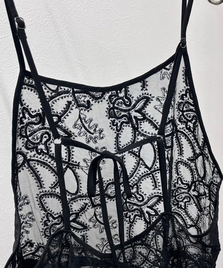 【R2603-RKS1054】 Lace-trim camisole  (1741138）