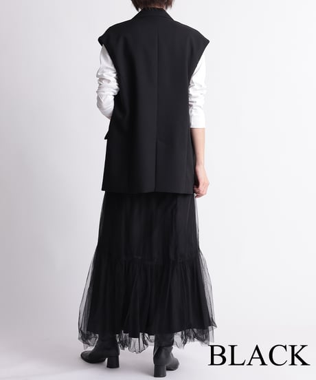 【R2601-SLJ696】 Sleeveless jacket (1740818)