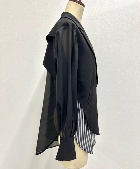 【R2601-LJK926】 Layered sheer jacket (1741033）