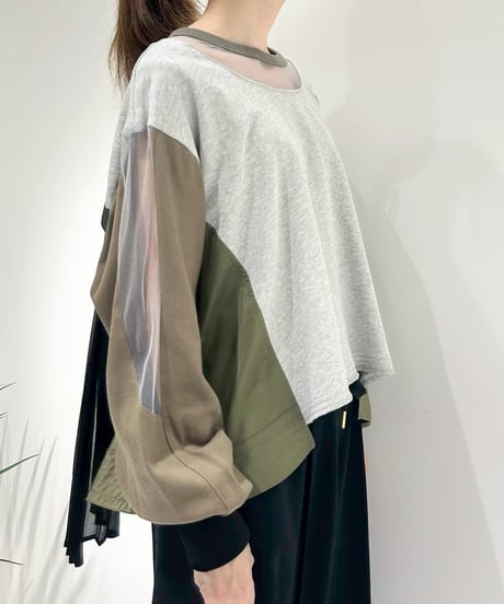 【R2503-BPP841】Back pleated pullover（1740964）
