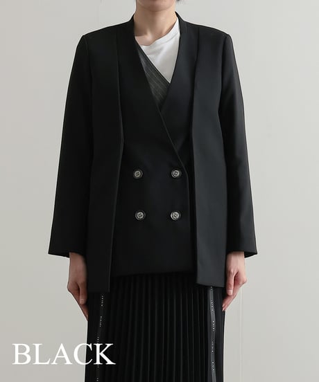 【R2601-MJK955】 Collarless shoulder jacket（1741043）