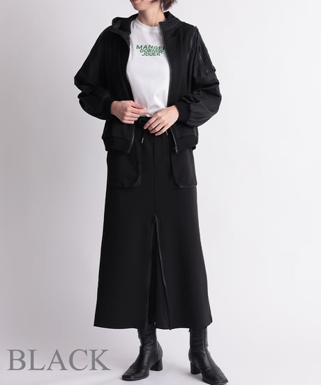 【R2401-MPK584】Shoulder zip hoodie (1740710)