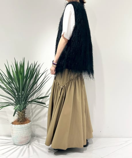 【R2603-FVT1017】 Fringe vest (1741103）