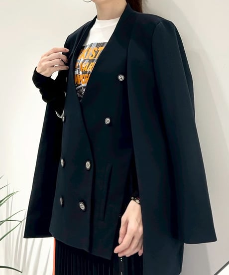 【R2601-MJK955】 Collarless shoulder jacket（1741043）