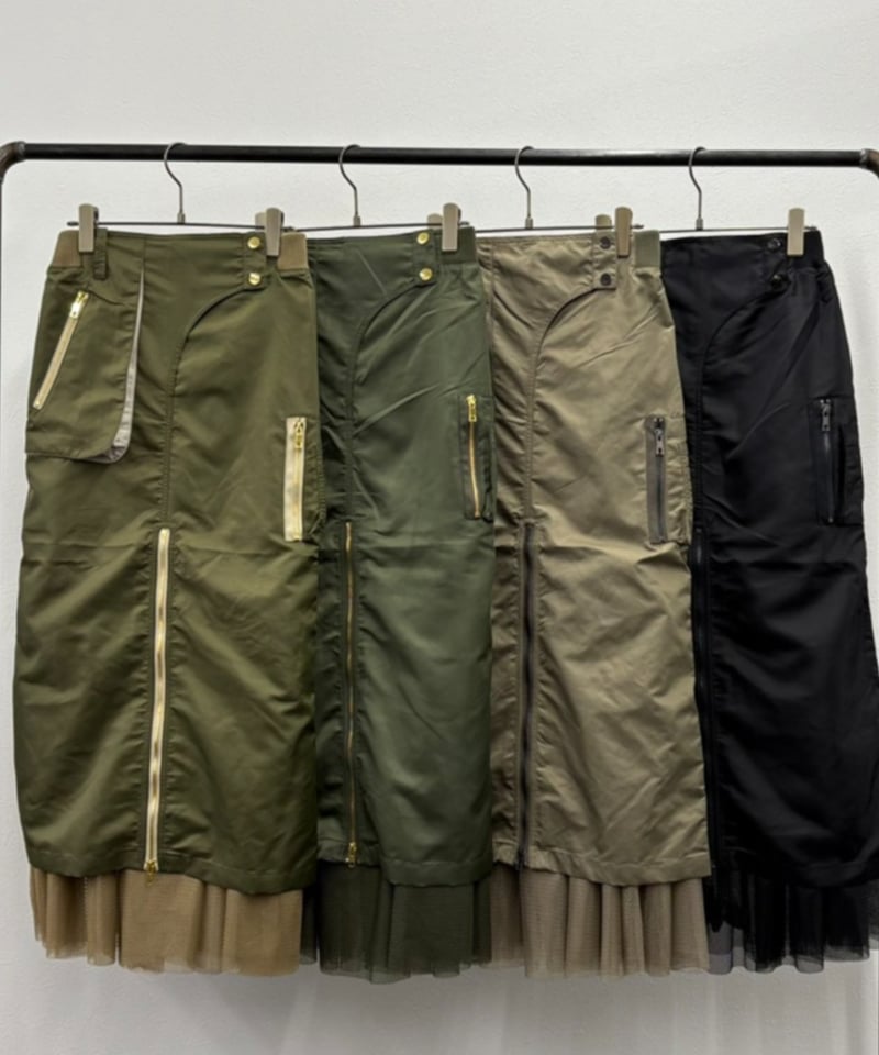 スカート ANREALAGE WRAP POLYESTER MILITARY SKIRT R2503-MDS866】 Military skirt（1740974） | RISLEY