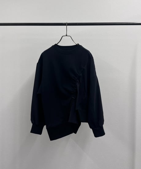 【R2601-DSW927】 Asymmetrical switching sweatshirt（1741032）