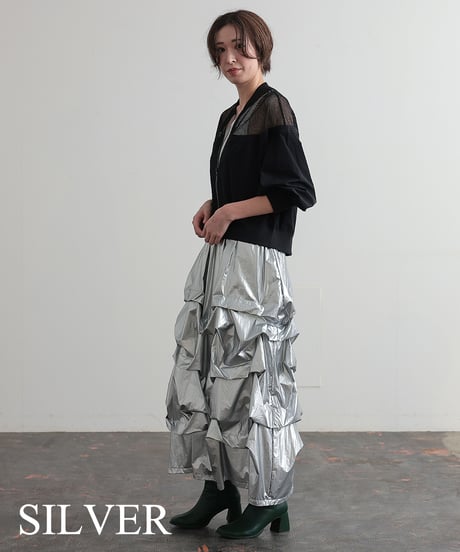 【R2403-MTS669】Metallic skirt (1740810)