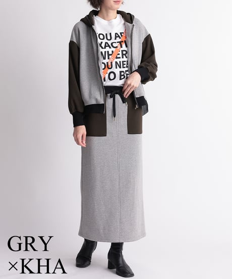 【R2403-BFP714】Back punching hoodie with frills (1740839)