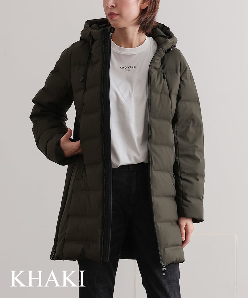 risley seamless down parka jacket red