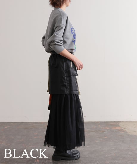 【R2403-MSK718】Asymmetry military skirt (1740851)