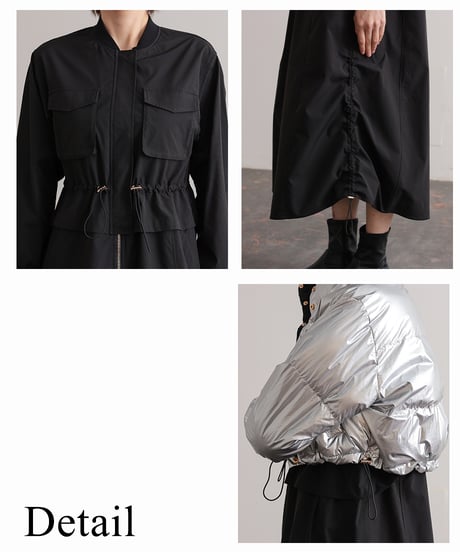【R2403-ERD685】Batting ensemble coat (1740817)
