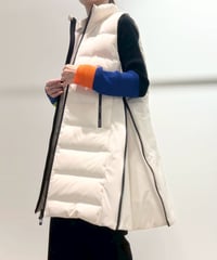 【R2503-DLV823】 Long down vest (1680045）