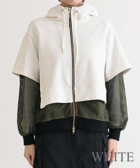 【R2403-DPK678】Layered hoodie (1740802)