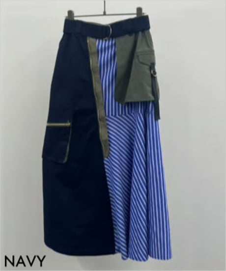 【R2601-LSK923】 Asymmetric military skirt (1741030)