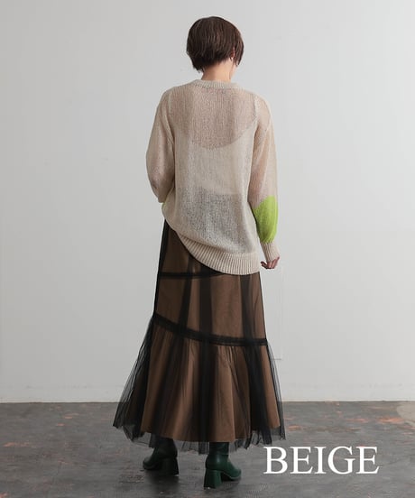【R2403-CNT677】Intarsia knit (1740815)