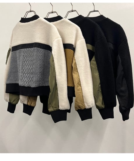 【R2403-DNB724】Docking knit  blouson (1740832)