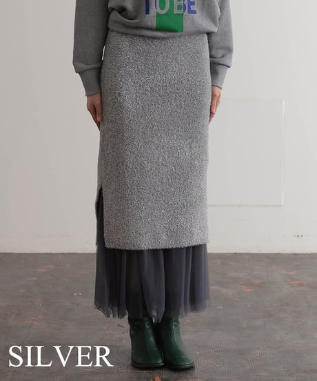 【R2403-NES723】Ensemble knit skirt (1740838)
