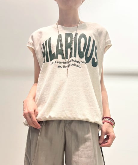 【R2501-LSW851】Logo sweat tank top (1740952）