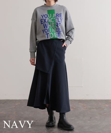 【R2403-RSK744】 Wrapped skirt (1740864)