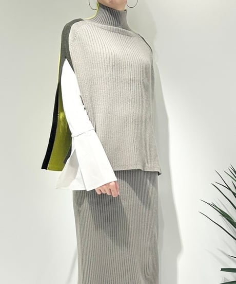 【R2403-NPO752】Knit poncho (1740869)
