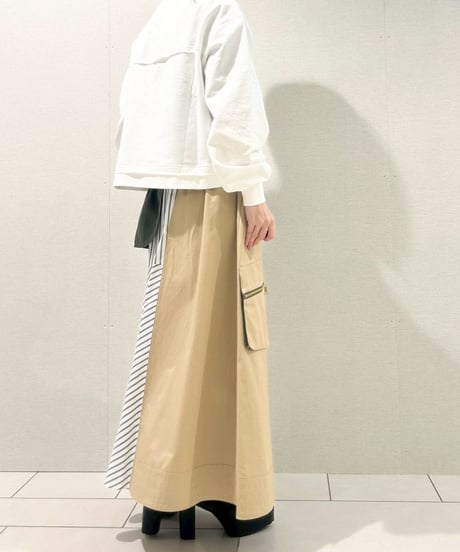 【R2601-LSK923】 Asymmetric military skirt (1741030)