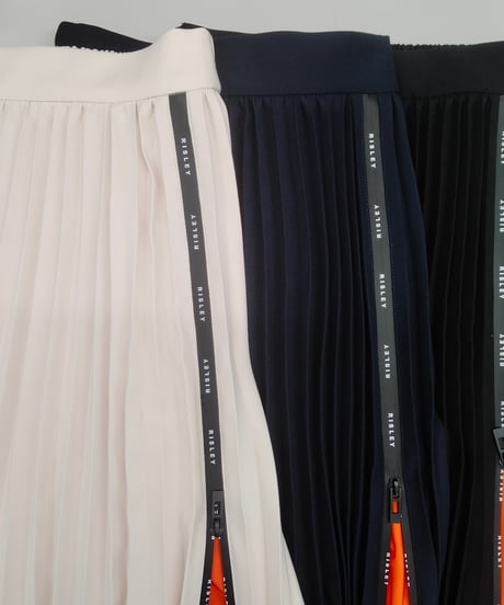 【R2601-ZSK954】 Logo zip pleats skirt（1741067）